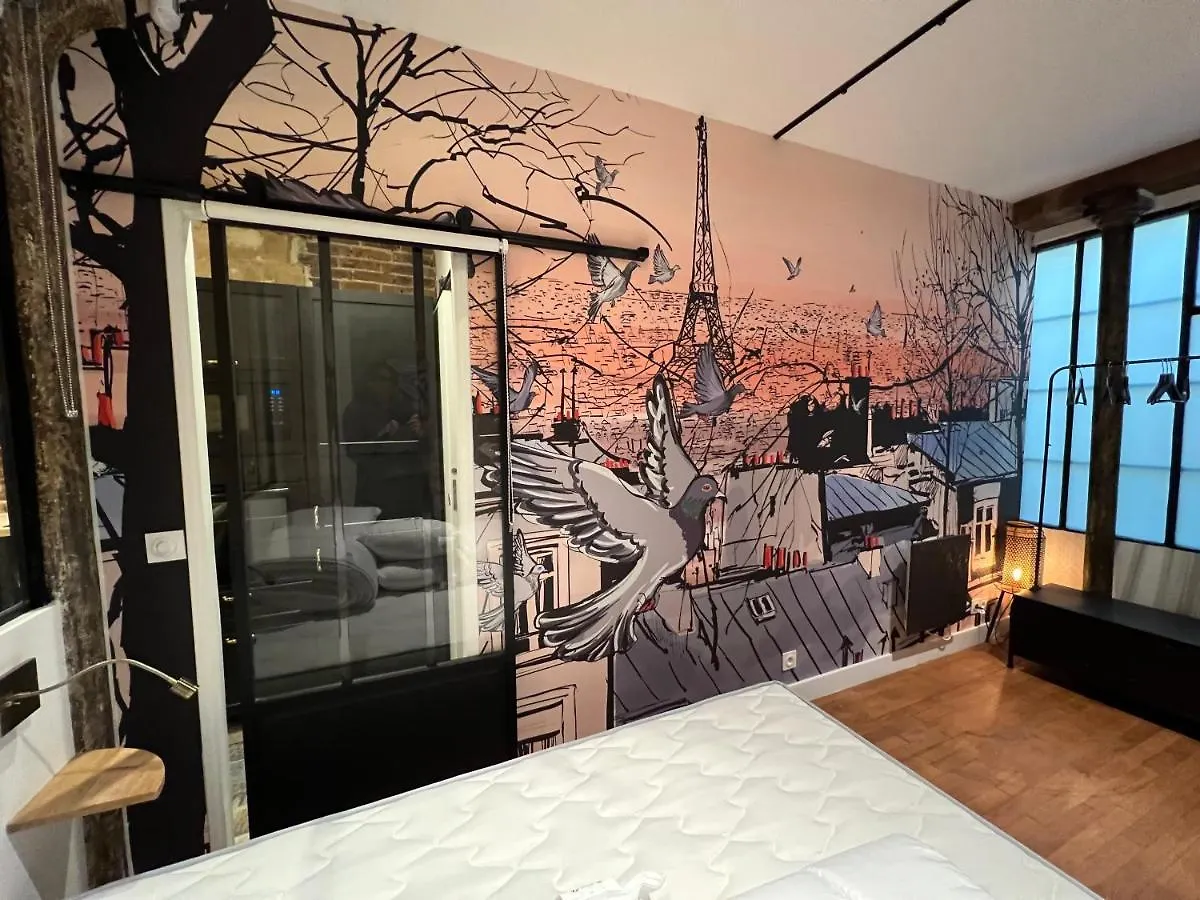 Apartment Good Vibes Luxurious Loft In Paris 11Th, With Ac & Table Football